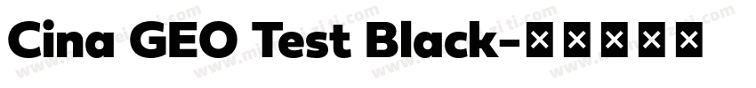 Cina GEO Test Black字体转换